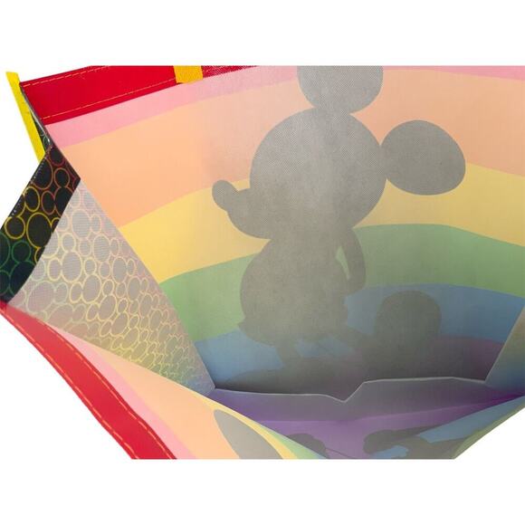Disney's Mickey Mouse Pride Rainbow Large Authentic licensed Reusable Tote Bag - Picture 6 of 8